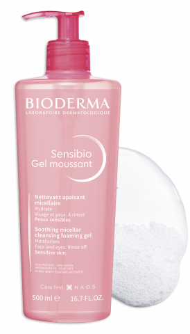 BIODERMA productfoto, Sensibio Gel moussant 500ml, schuimgel voor gevoelige huid