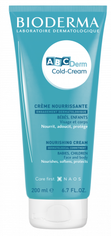BIODERMA productfoto, ABCDerm Cold-cream 200ml hydraterende verzorging baby, droge huid