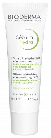 BIODERMA productfoto, Sébium Hydra 40ml, hydraterende verzorging voor huid met neiging tot acne