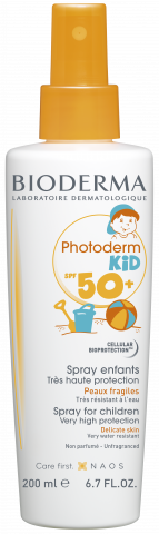 BIODERMA photo produit, Photoderm KID Spray SPF 50+ F200ml spray solaire enfant