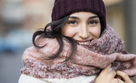 Cold - Smiling Woman Cold - Smiling Woman