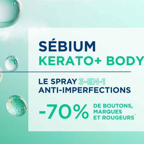 Sébium, Kérato+ Body : la solution pour l'acné corps