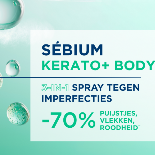 Sébium, kerato+ body , De oplossing tegen lichaamsacne.