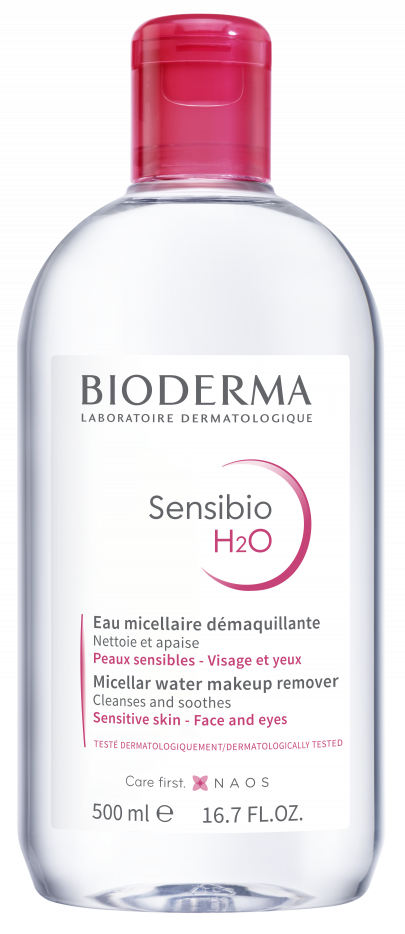 BIODERMA productfoto, Sensibio H2O 500ml, micellair water voor gevoelige huid BIODERMA productfoto, Sensibio H2O 500ml, micellair water voor gevoelige huid