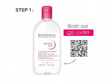 Scan our skin care products QR codes