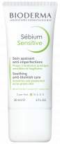 BIODERMA productfoto, Sébium Sensitive 30ml, behandeling van huid met neiging tot acne