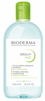 BIODERMA productfoto, Sébium H2O 500ml, micellair water voor huid met neiging tot acne
