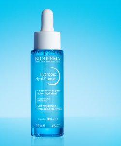 Presentation of the Hydrabio Hyalu+serum bottle
